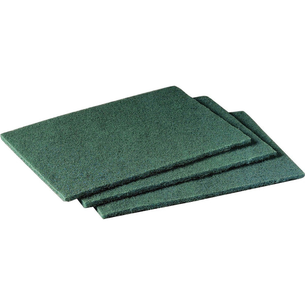 Scotch-Brite Scrubbing Pads, 6" x 9", 3PK/CT, Green (MMM96CT) Case of 60