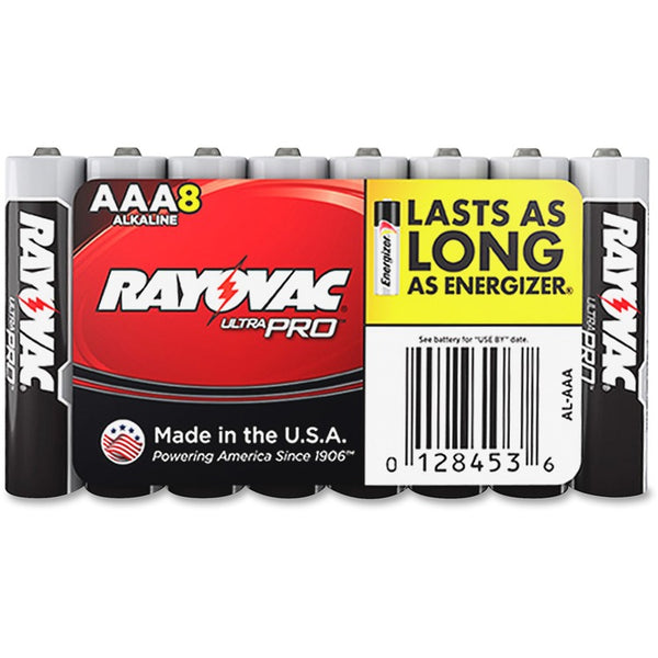 Rayovac industrial Plus Alkaline Batteries, AAA, 12PK/CT, BKRD (RAYALAAA8JCT) Case of 96