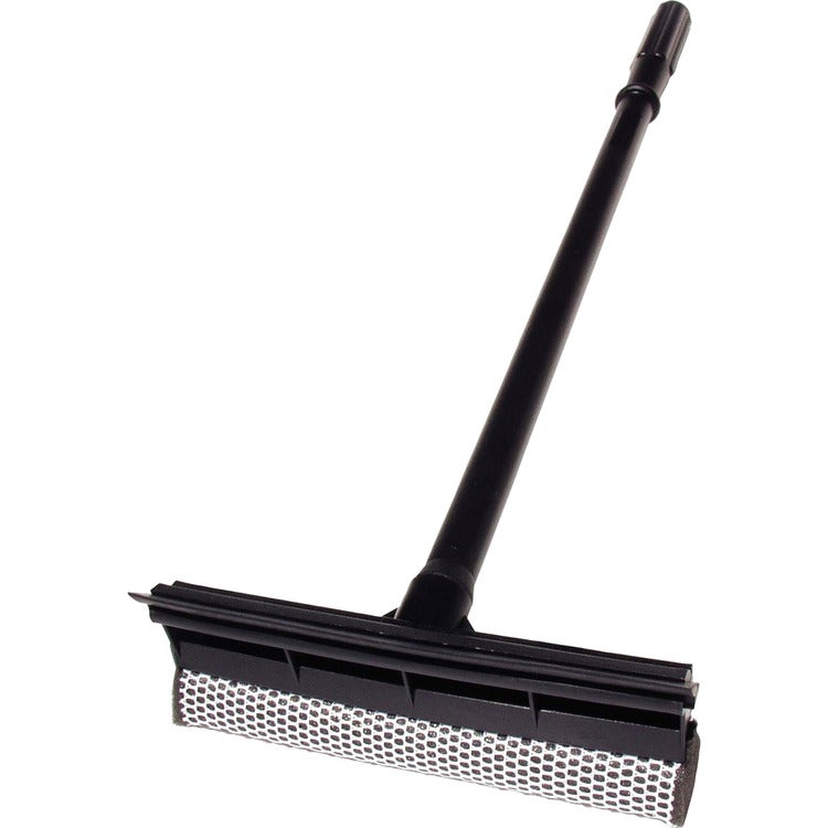 Unger Plastic Squeegee, Scrubber, 24" Handle, 20/CT, Black (UNGAUSQ0CT) Case of 20