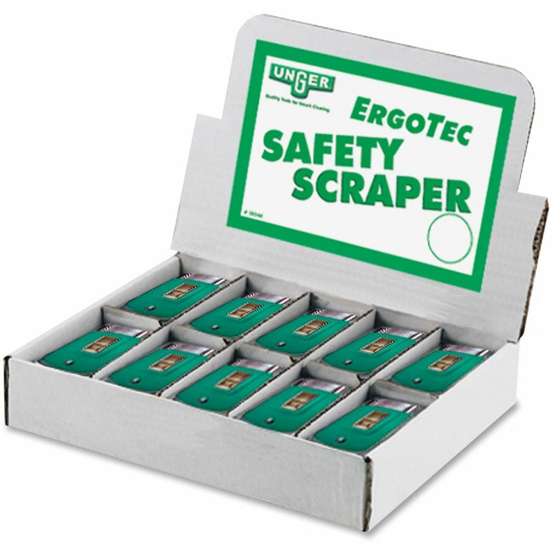Unger Stainless Steel Scraper, 1-1/2" Blade, 50/CT, GN (UNGSR040CT) Case of 50
