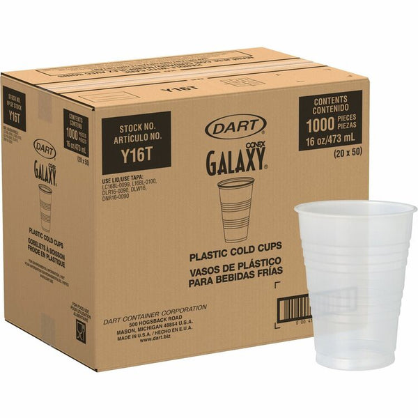 Solo Galaxy Cold Cup, Plastic, 16oz., 20BG/CT, Translucent (SCCY16T)