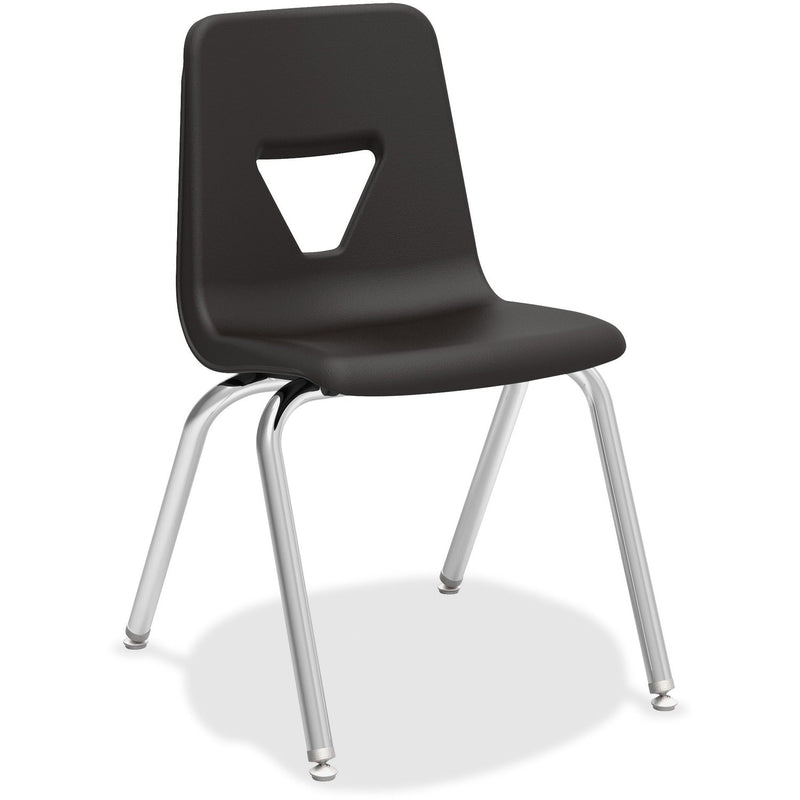 Lorell Stacking Student Chair, 18-3/4" x 20-1/2" x 30", Black (LLR99891)