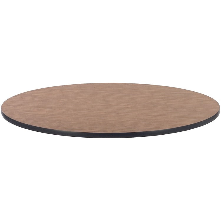 Lorell Laminate Round Activity Tabletop, 48", Med Oak (LLR99897)