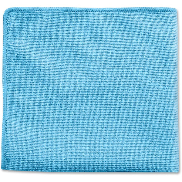 Rubbermaid Commercial Microfiber Cleaning Cloth, Resuable, 12" x 12", 6BT/CT, Blue (RCP1820579CT)
