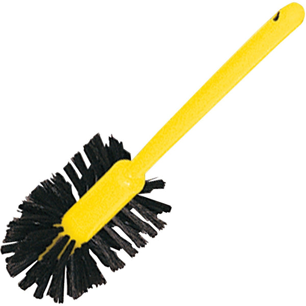 Rubbermaid Commercial Toilet Bowl Brush, Bristles, 17" Long, 12/CT, Brown/Yellow (RCP632000BRNCT) Case of 12