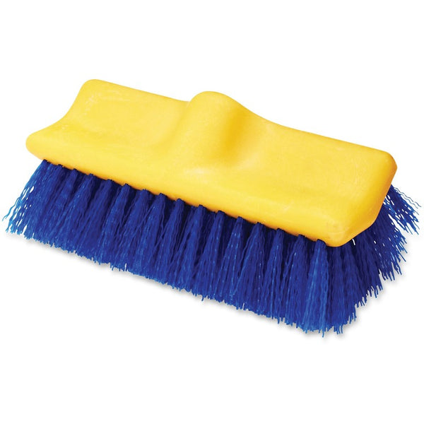 Rubbermaid Commercial Floor Scrub Brush, 10" Long, 6/CT, Blue/Yellow (RCP633700BECT) Case of 6