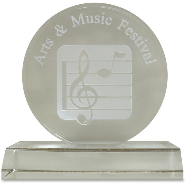 Xstamper Infinity Acrylic Award, 4"D, Ast (XSTA70) Each