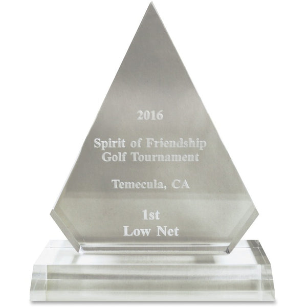 Xstamper Pinnacle Acrylic Award, 5" x 6-3/4", Ast (XSTA77) Each