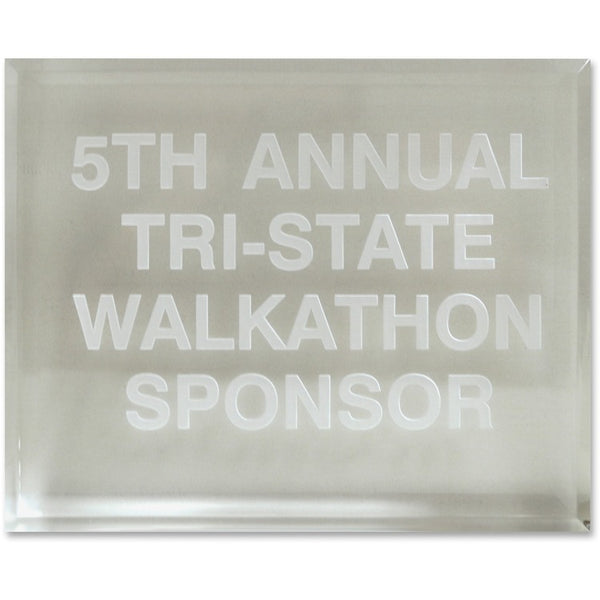 Xstamper Trinity Paperweight Acrylic Award, 5" x 4", Ast (XSTA82) Each