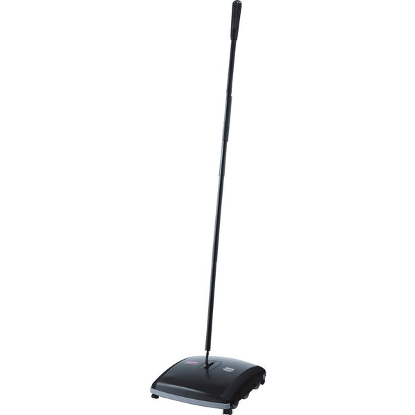 Rubbermaid Commercial Floor/Carpet Sweeper, 9-1/2" x 10-1/2" x 44", 4/CT, BK (RCP421388BKCT)
