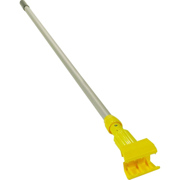 Rubbermaid Commercial Gripper Handle, Clamp Style, 60", Aluminum, 12/CT, Yellow (RCPH236000000CT) Case of 12