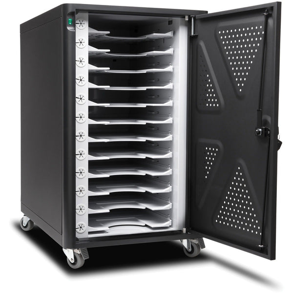 Kensington Security Charging Cabinet, 16-1/2"Wx23-1/5"Dx28-1/10"H, Black (KMW64415) Each