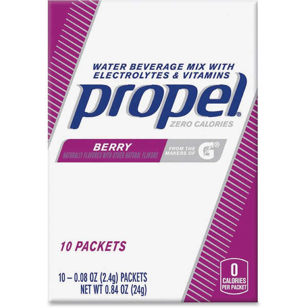 Propel Powder Packs, .08oz., 10 Packets, 12BX/CT, Berry/PE (QKR01087) Case of 120