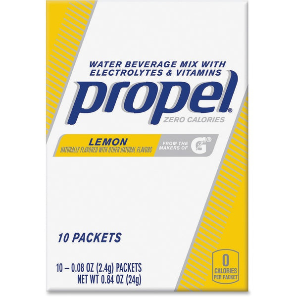 Propel Powder Packs, .08oz., 10Pks, 12BX/CT, Lemon/YW (QKR01090) Case of 120