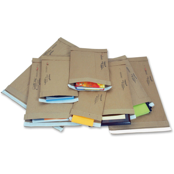 Jiffy Mailer Jiffy Padded Mailer, Side Seam, #1, 7 1/4 x 12, Golden Brown, 100/Carton (SEL63182) Case of 100
