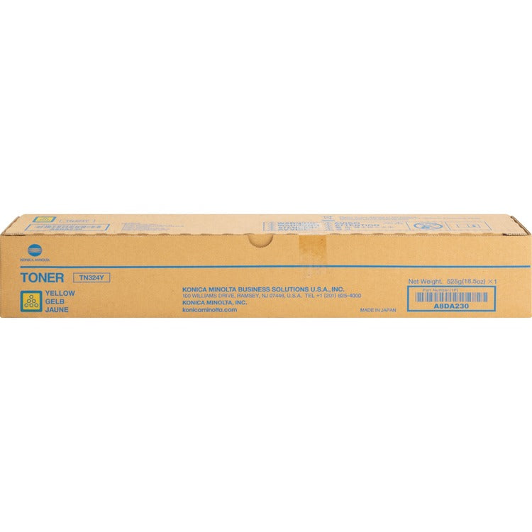 Konica Minolta Original Toner Cartridge, Yellow, Laser, 26000 Pages (KNMTN324Y) Each
