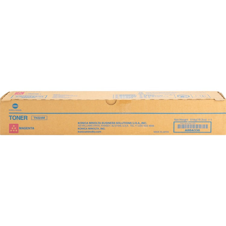 Konica Minolta Original Toner Cartridge, Magenta, Laser, 26000 Pages (KNMTN324M) Each