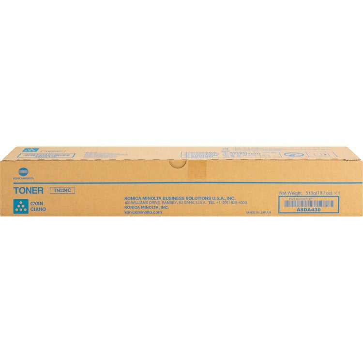 Konica Minolta Original Toner Cartridge, Cyan, Laser, 26000 Pages (KNMTN324C) Each