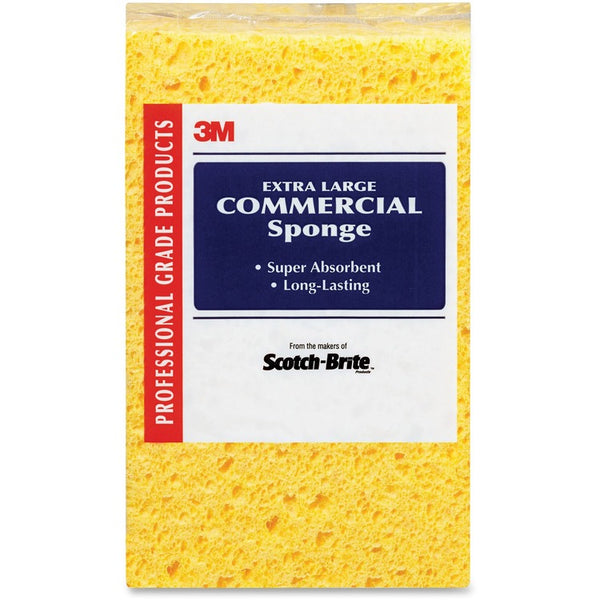 Scotch-Brite Large Commercial Sponge, Yellow (MMM07456)