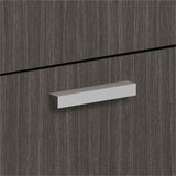 HON Contemporary Pull Set of 2, 4.75" x 0.75" x 0.69", Metal, Silver, 2/Pack (BSXBLPCONTEMP) Pack of 2
