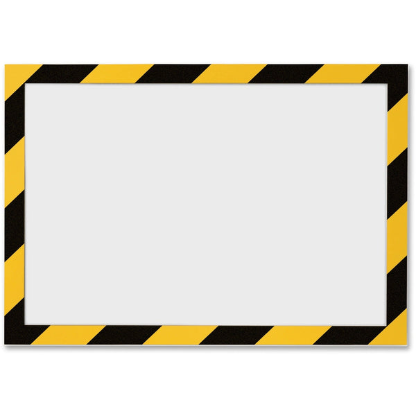 DURABLE Self Adhesive Frame, Ltr, Yellow/Black (DBL4770130) Pack of 2