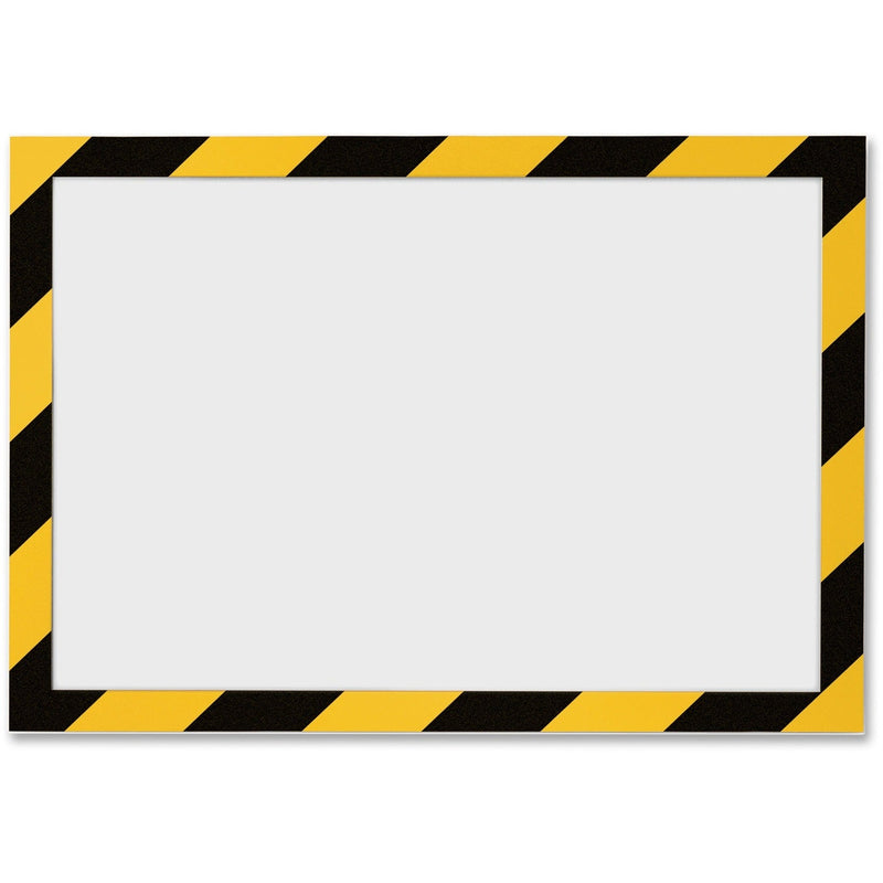 DURABLE Self Adhesive Frame, Ltr, Yellow/Black (DBL4770130) Pack of 2