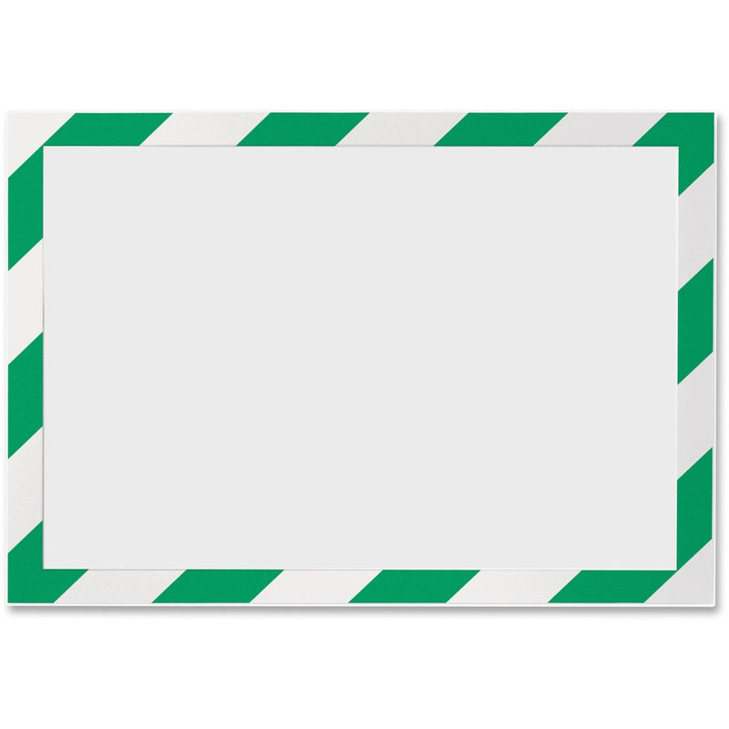 DURABLE Self Adhesive Frame, Ltr, Green/White (DBL4770131) Pack of 2