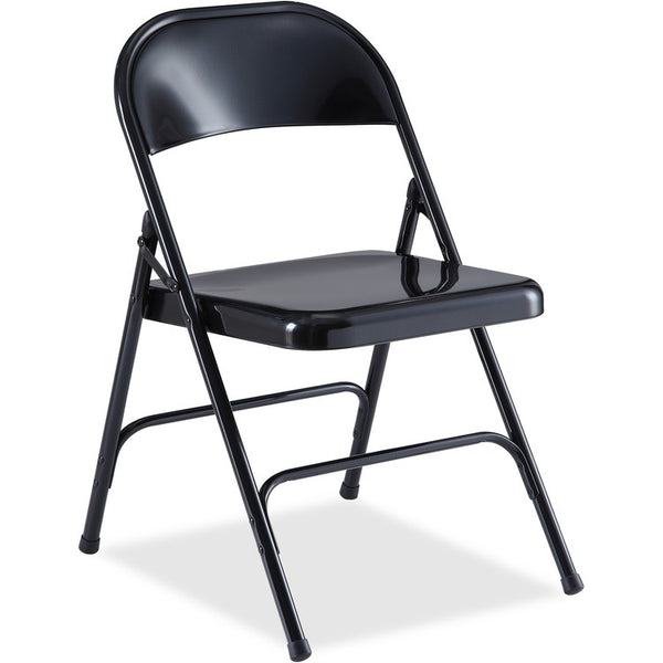 Lorell Folding Chair, 19-3/8" x 18-1/4" x 29-5/8", Black (LLR62527)