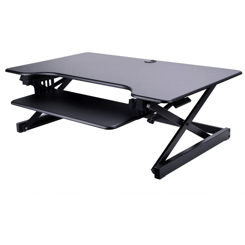 Lorell Sit-To-Stand Desk Riser, 37" x 24" x 16", Black (LLR99759) Each