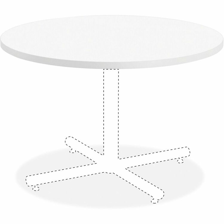 Lorell Laminate Round Tabletop, 36", White (LLR99856)