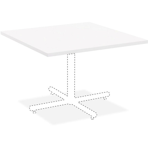 Lorell Laminate Square Tabletop, 36" x 36", White (LLR99858)