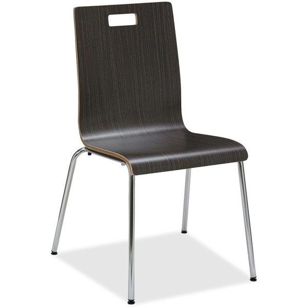 Lorell Brentwood Cafe Chair, 20-1/2" x 21" x 34", 2/CT, Espresso (LLR99863)