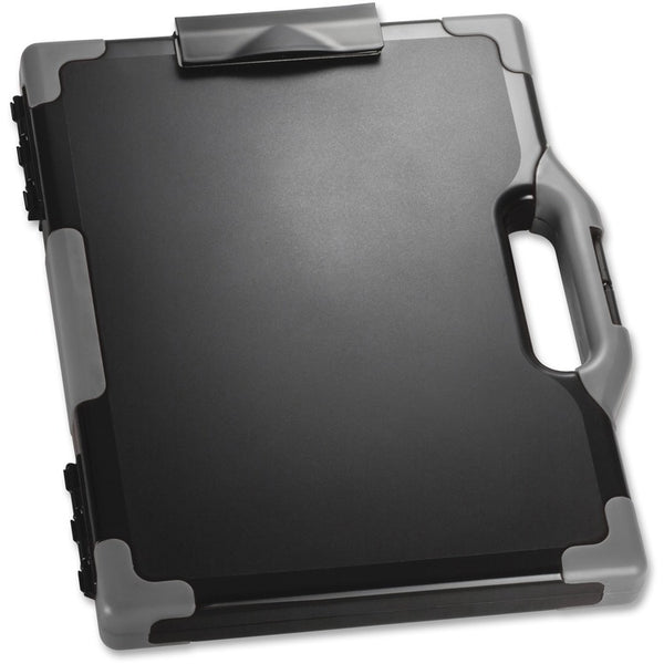 Officemate Carry-All Clipboard Box, 13"W x 2"D x 16"H, Gray (OIC83324)