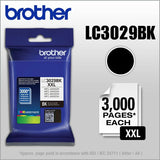 Brother LC3029BK INKvestment Super High-Yield Ink, 3,000 Page-Yield, Black (BRTLC3029BK) Each