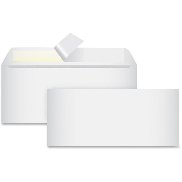 Business Source Peel-To-Seal Envelopes, No. 10, 100/BX, White (BSN99713) Box of 100