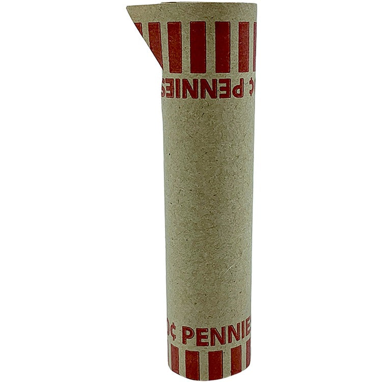 PAP-R Penny Tubular Coin Wrap, Nested, 1000/BX, Red (PQP23001) Box of 1000