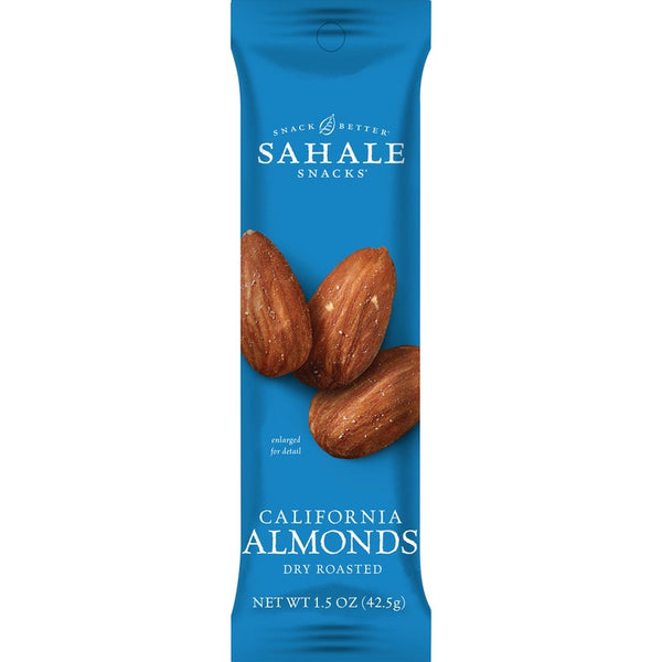 Sahale Snacks California Almonds Dry Roasted Snack Mix - Non-GMO, Gluten-free - Almond - 1.50 oz - 18 / Carton (SMU00329) Case of 18