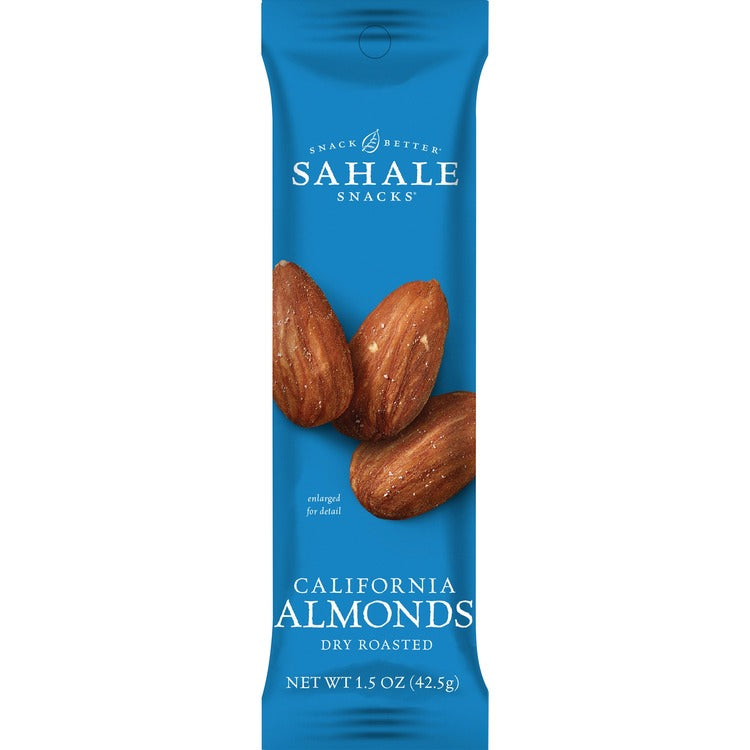 Sahale Snacks California Almonds Dry Roasted Snack Mix - Non-GMO, Gluten-free - Almond - 1.50 oz - 18 / Carton (SMU00329) Case of 18
