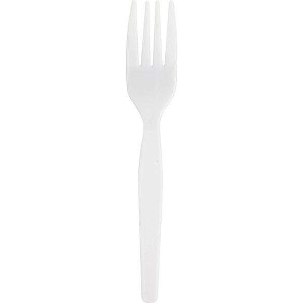 Genuine Joe Forks, Heavy-Weight, 1000/CT, White (GJO30400)