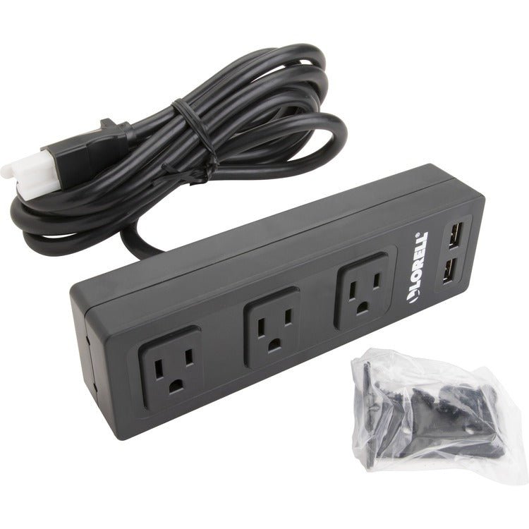 Lorell Under Desk AC Power, Black (LLR33993)