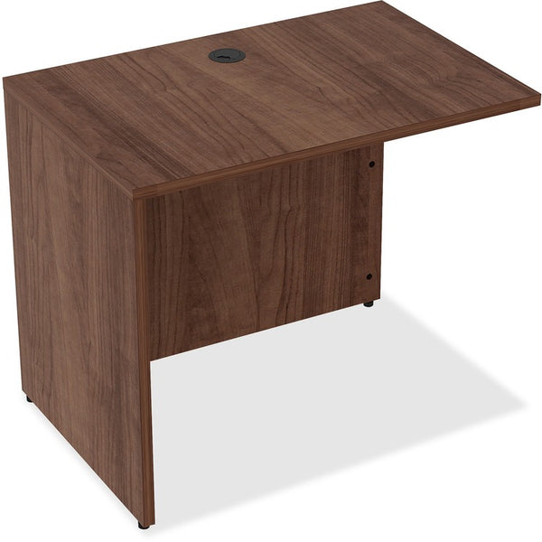 Lorell Laminate Return, 35" x 24" x 29-1/2", Walnut (LLR34400)