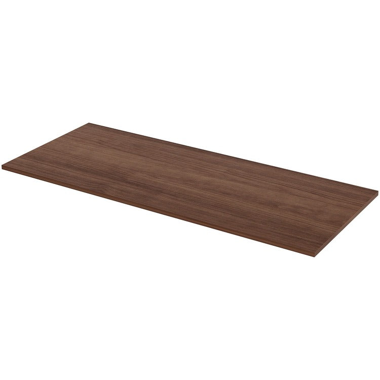 Lorell Height Adjustable Standard Tabletop, 30" x 72", Walnut (LLR34407)