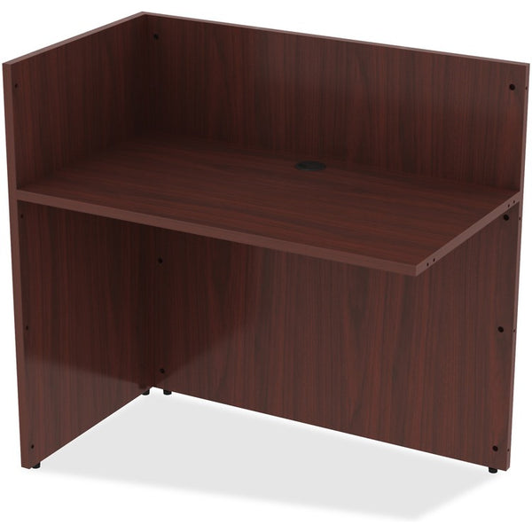 Lorell Reception Desk, 42" x 24" x 41-1/2", Mahogany (LLR59627)