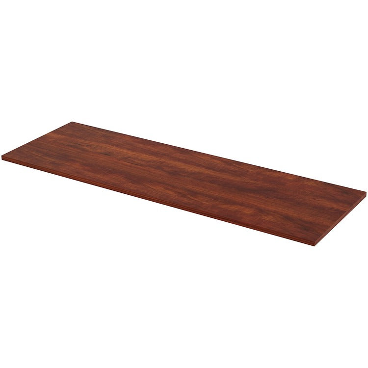 Lorell Height Adjustable Tabletop, 72" x 24" x 1", Cherry (LLR59631)