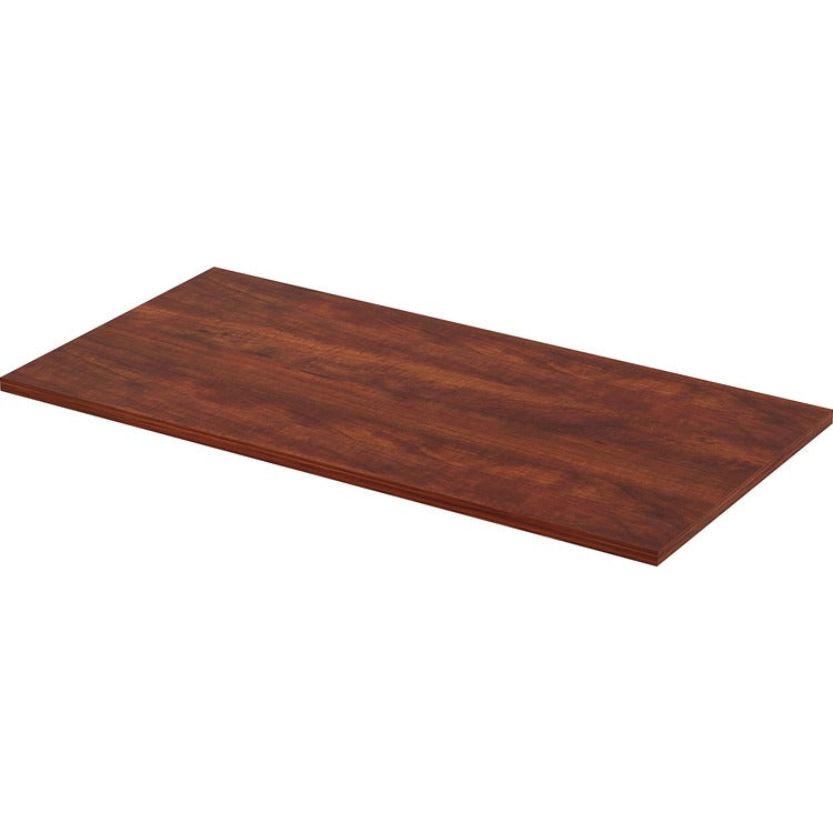 Lorell Height Adjustable Tabletop, 48" x 24", Cherry (LLR59637)