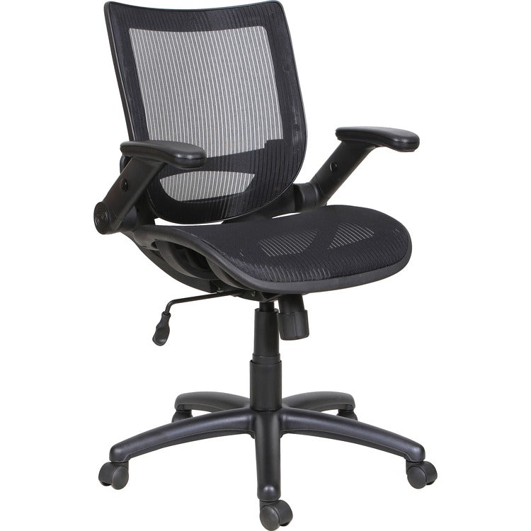 Lorell Mesh Task Chair, 28-1/8" x 36-3/4" x 36-5/8", Black (LLR60316)