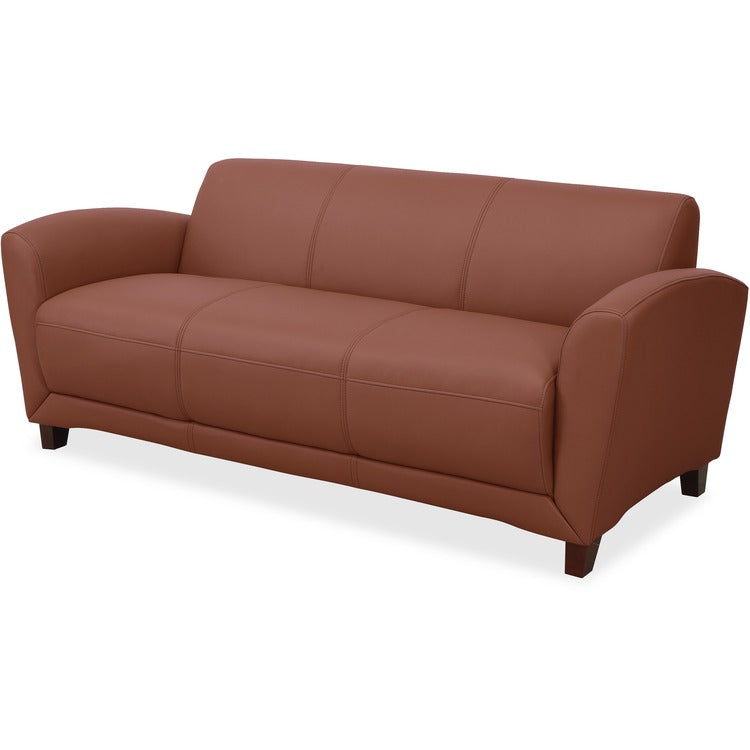 Lorell Reception Sofa, 34-1/2" x 75' x 31-1/4", Tan (LLR68946)