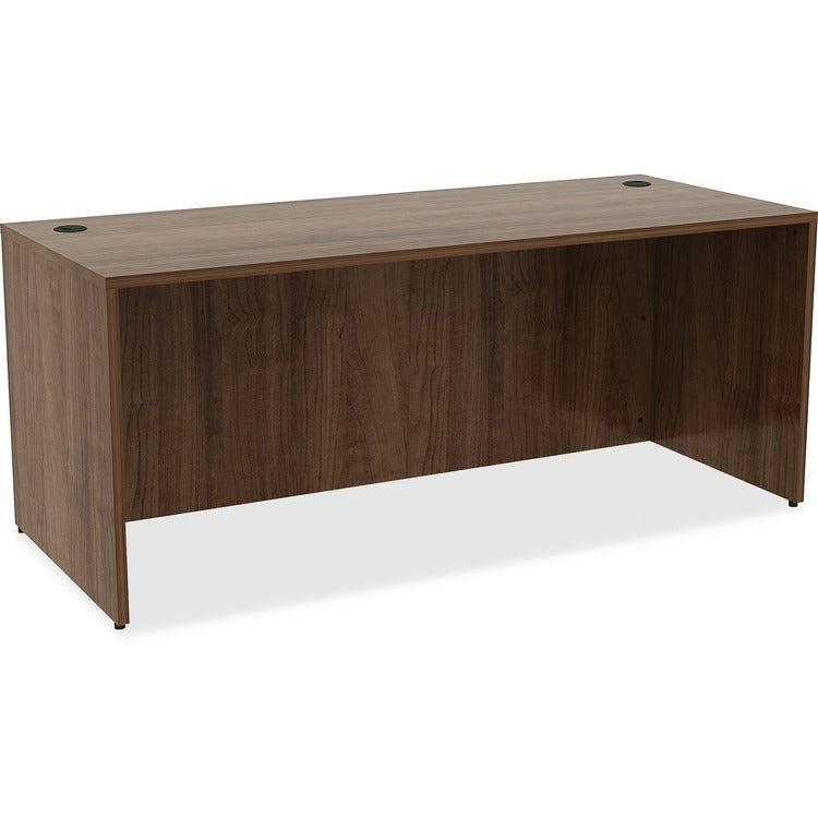 Lorell Laminate  Desk, 72" x 30" x 29-1/2", Walnut (LLR69536)