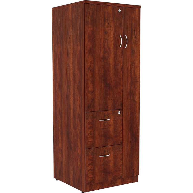 Lorell Tall Cherry Cabinet, 23-3/5" x 23-3/5" x 65-3/5", Cherry (LLR69896)