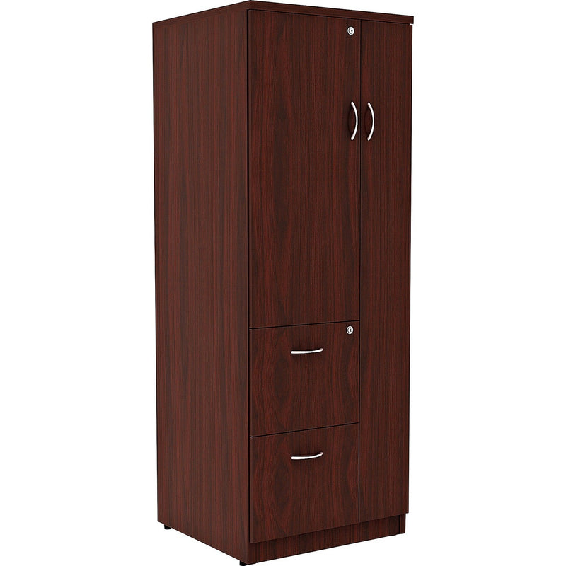 Lorell Tall Storage Cabinet, 23-3/5" x 23-3/5" x 65-3/5", Mahogany (LLR69897) Each